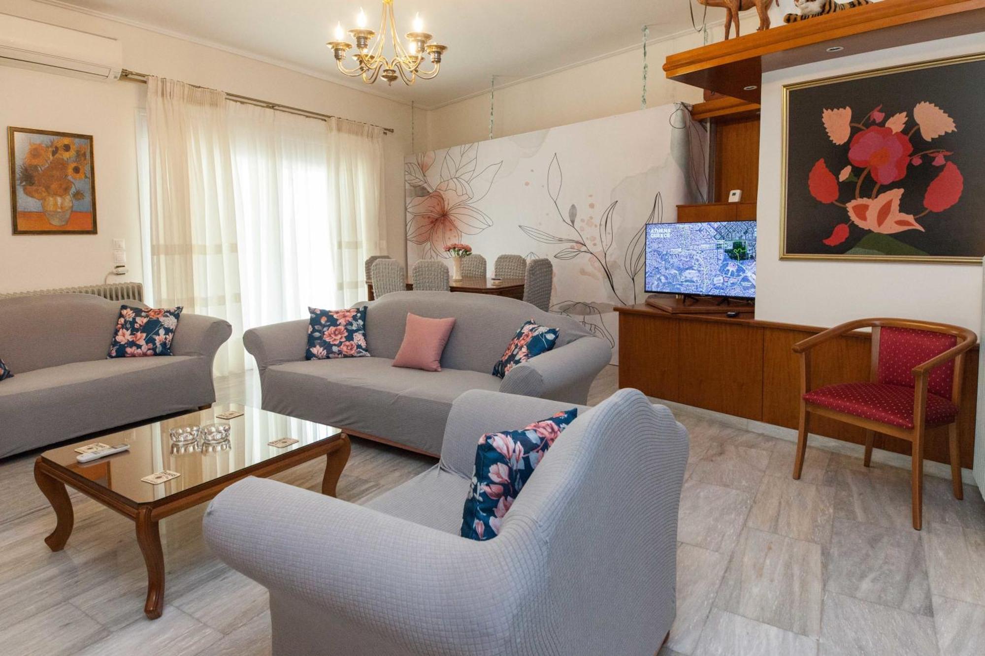 Апартаменты Classical 2 Bd Beauty In Peaceful Chalandri *